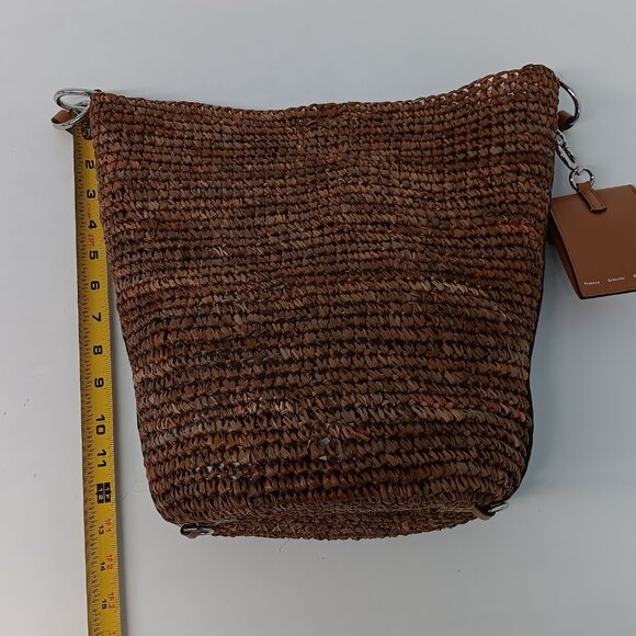 Proenza Schouler White Label Raffia Spring Bucket Bag - Honey - Picture 14 of 16